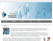 Tablet Screenshot of innowacyjnamedycyna.pl